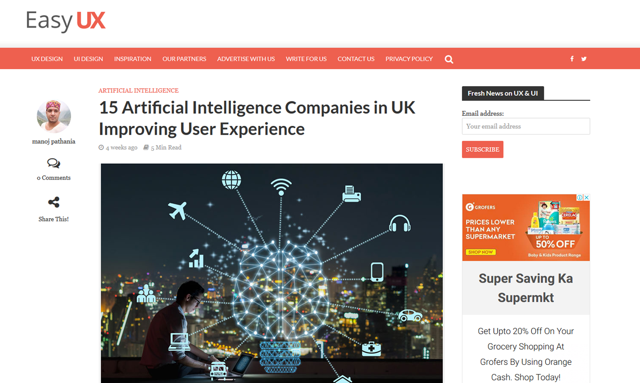 Easy UX gallery image