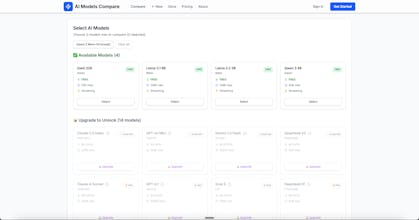 AI Models Compare gallery image