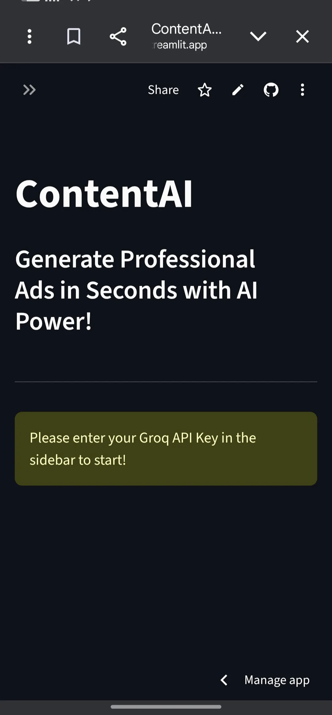 Banner del producto ContentAI