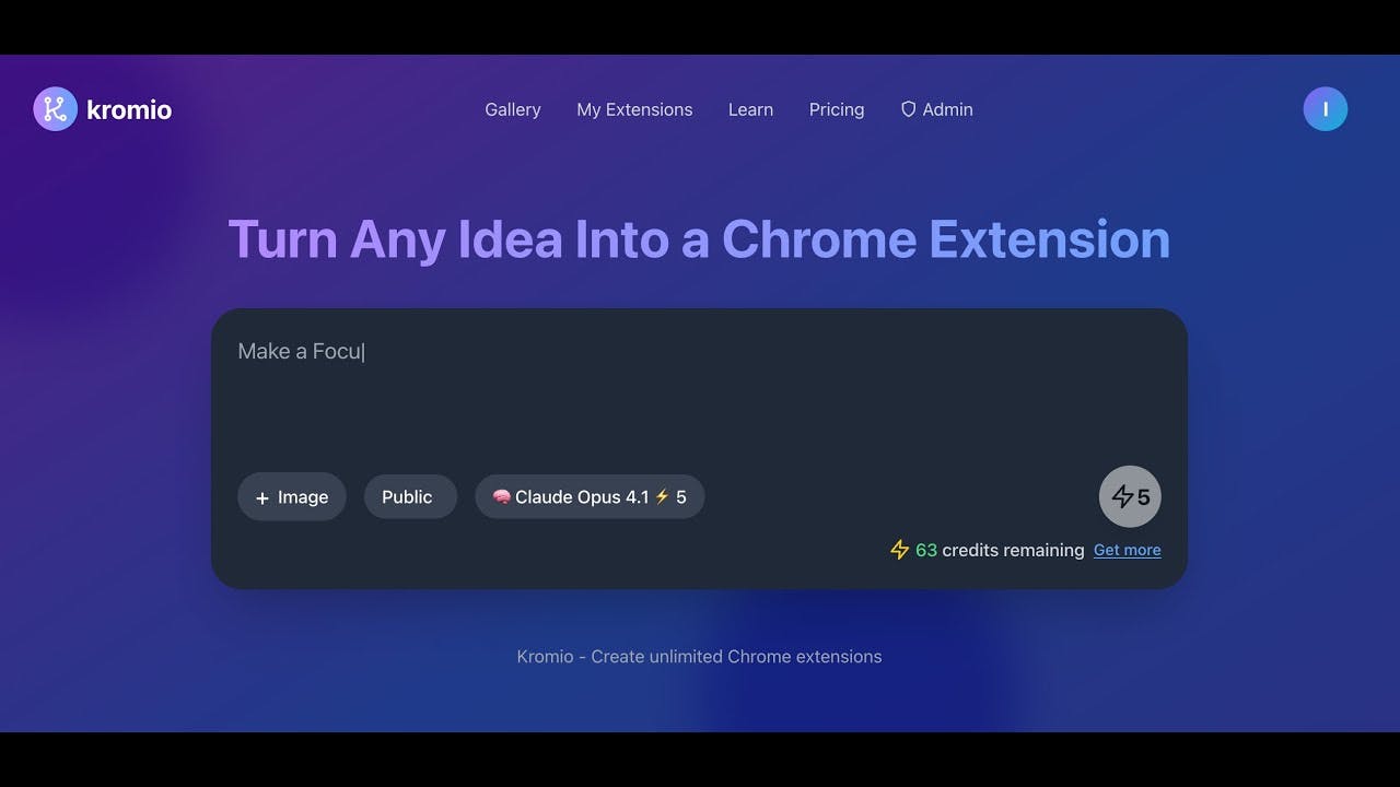Kromio.ai UI 图