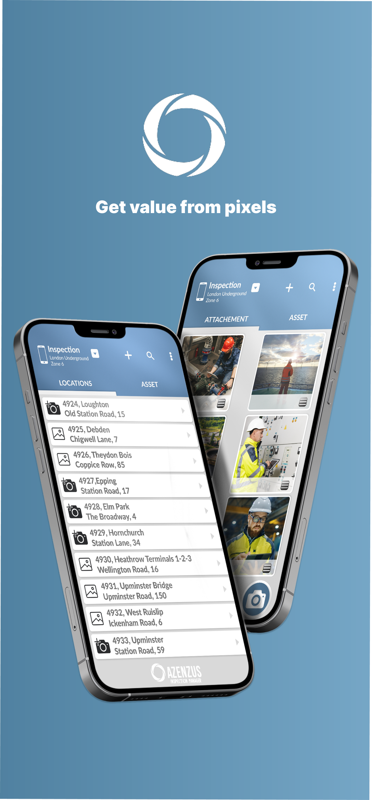 Azenzus Inspection Manager - Main product screenshot demonstrating key features and user interface