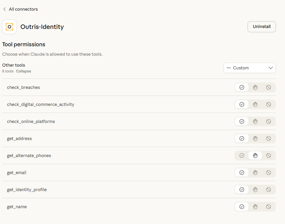 Outris Identity MCP gallery image