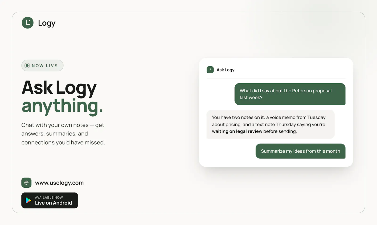 Logy screenshot 2