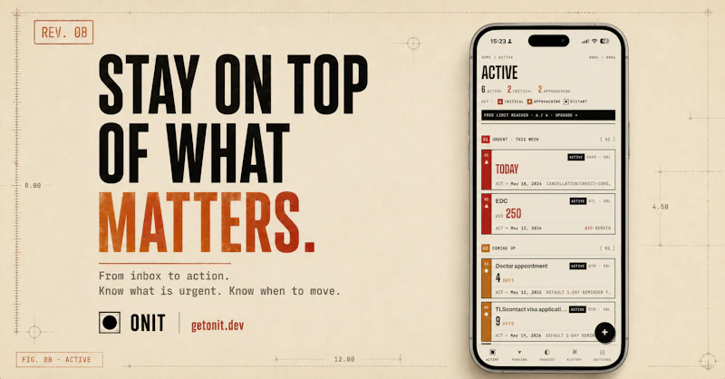 Onit: From inbox to actions screenshot 5