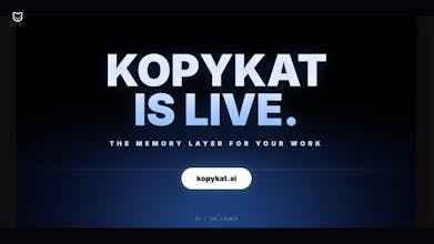 KopyKat - Aggregate & Chat w/ your data gallery image