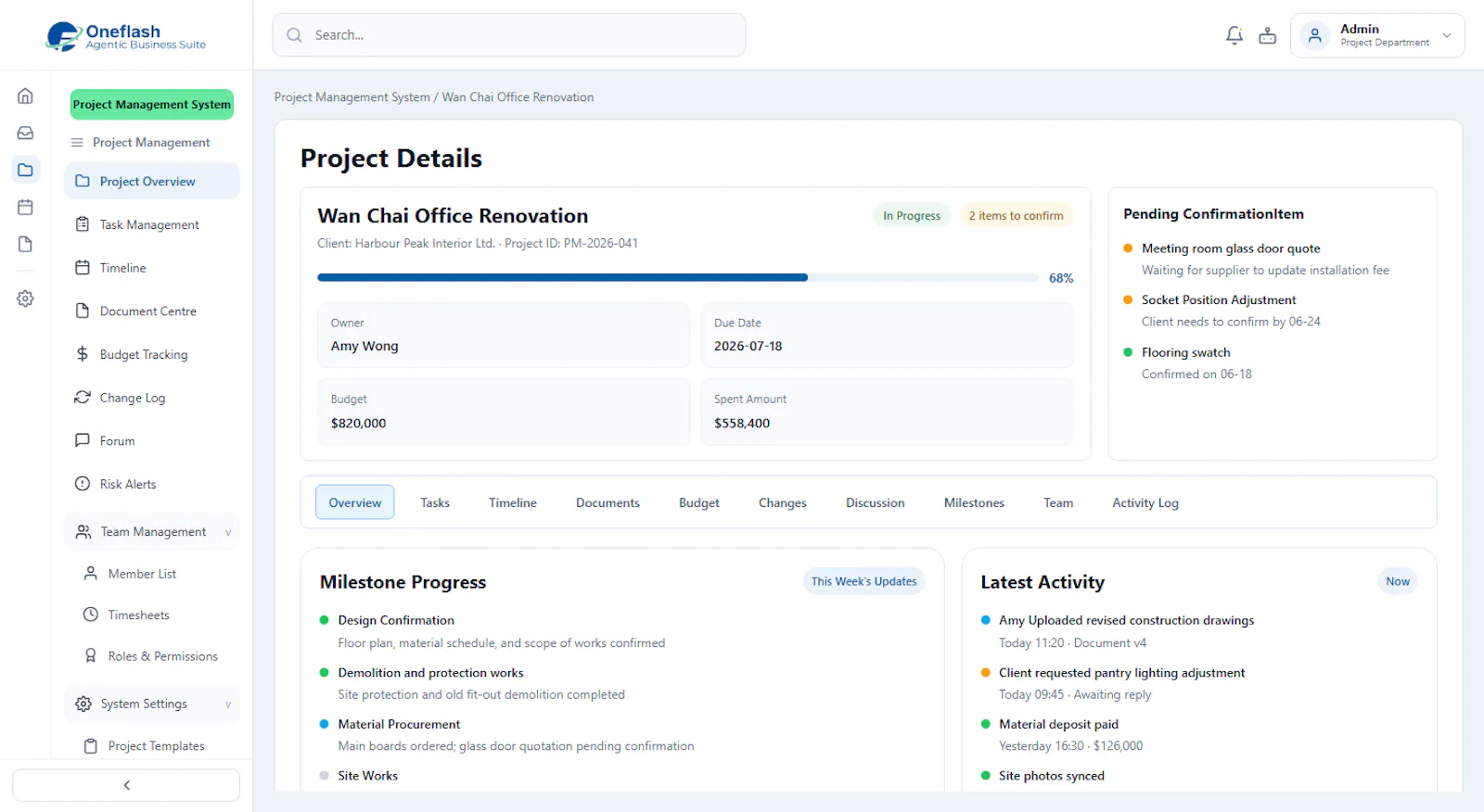 Oneflash Agentic Business Suite screenshot 6