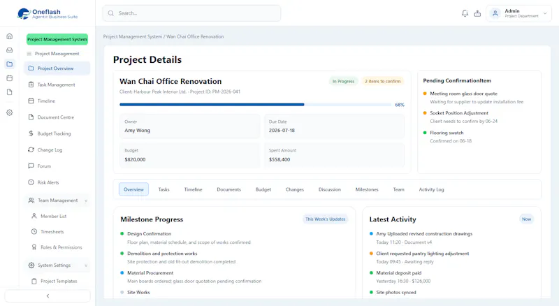 Oneflash Agentic Business Suite screenshot 6