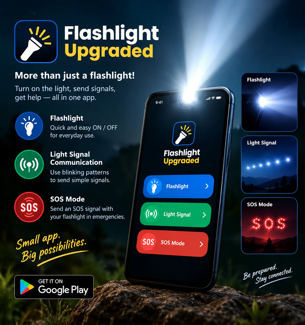 Flashlight Upgraded: More Than Light