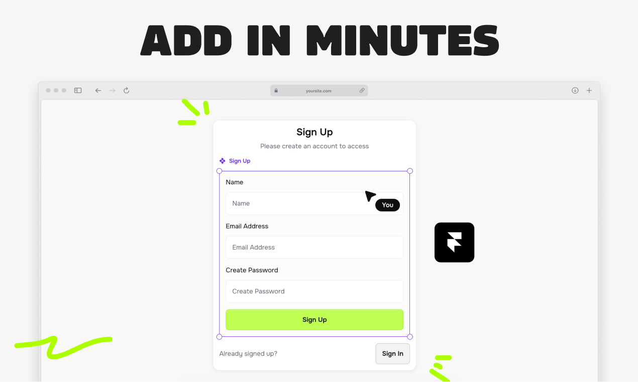 Framerauth - Аутентификация для веб -сайтов Framer медиа 3