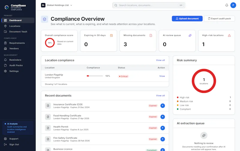 Complibase screenshot 2