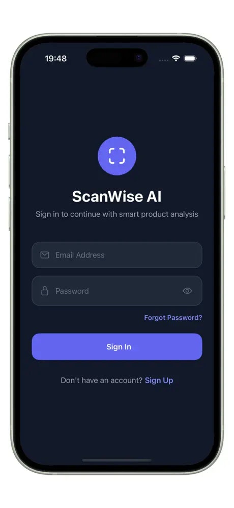 ScanWise AI - Food Scanner - Screenshot 5 showing product features and functionality