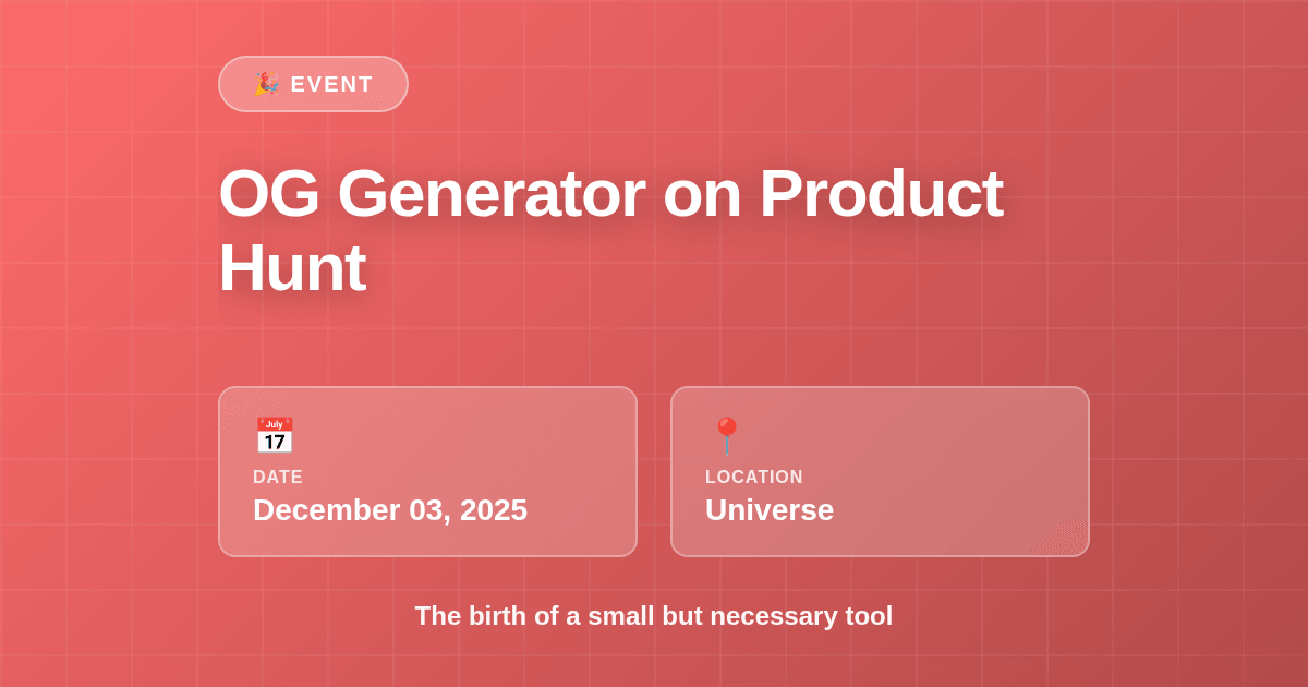 OG Image Generator - Screenshot 3 showing product features and functionality