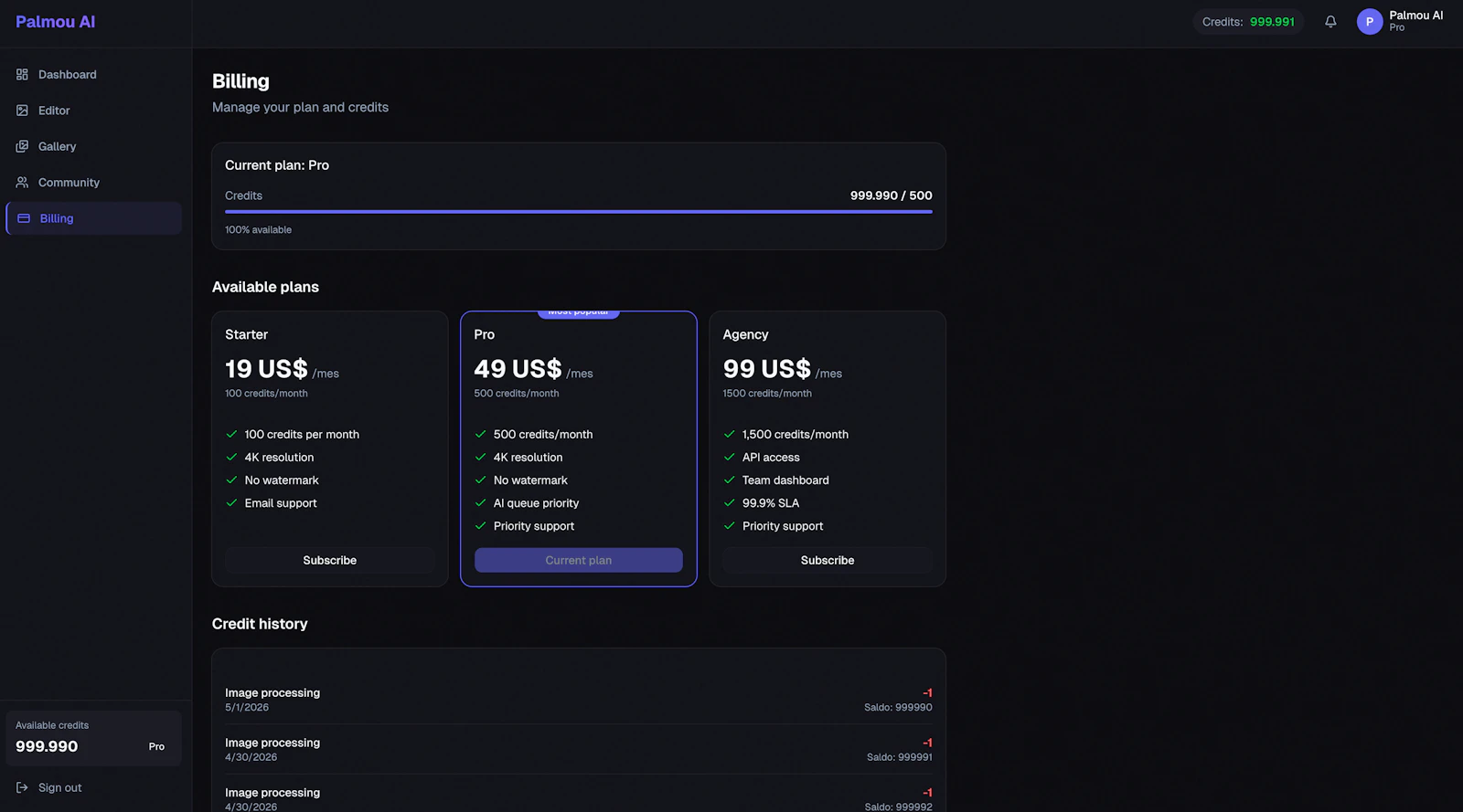 Palmou AI screenshot 2