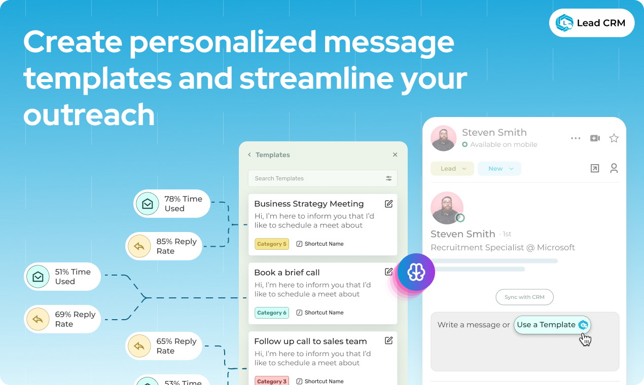 LeadCRM | LinkedIn Integration for CRM - Screenshot 5 showing product features and functionality