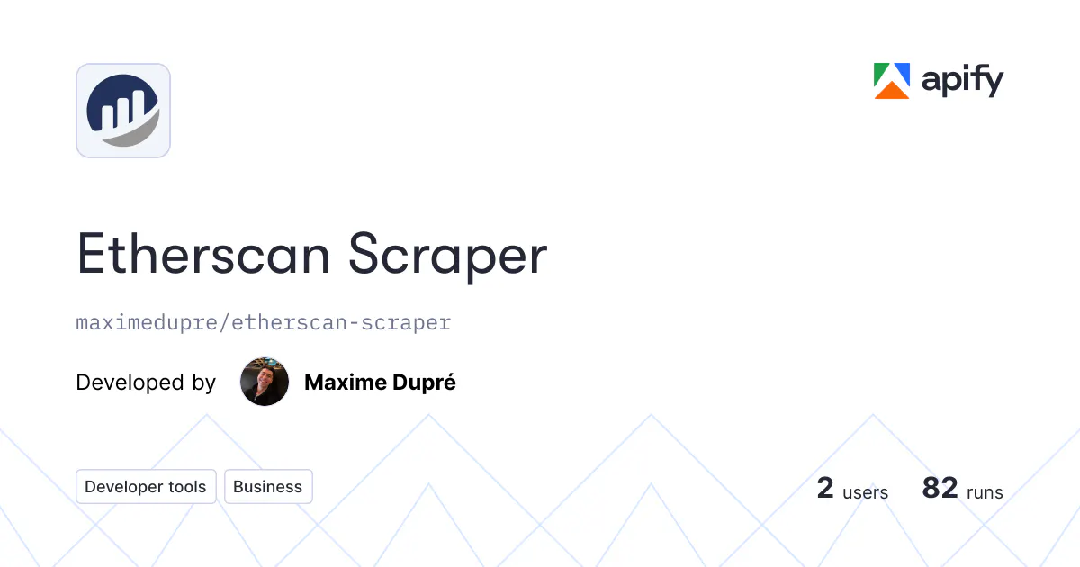 Etherscan Scraper gallery image