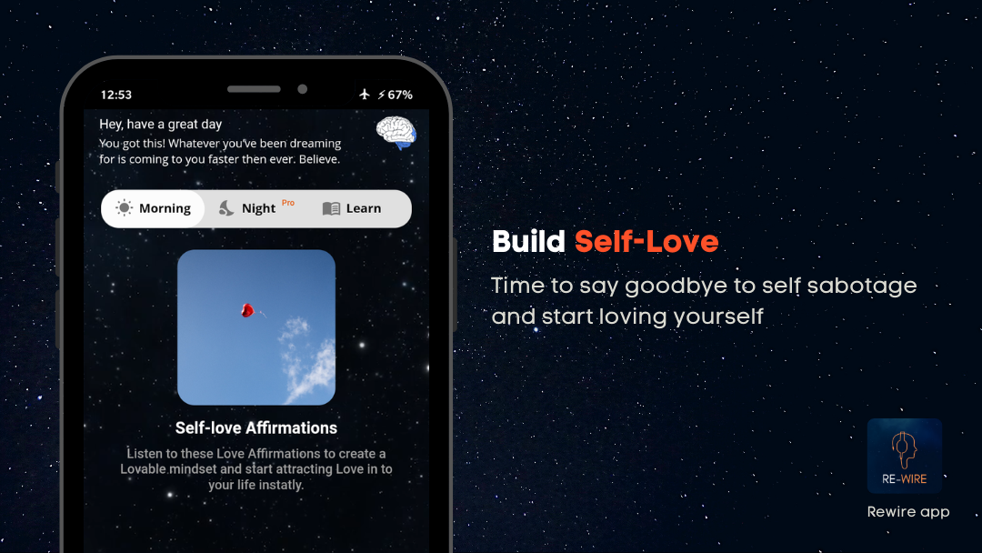 Rewire - audio affirmations app. gallery image