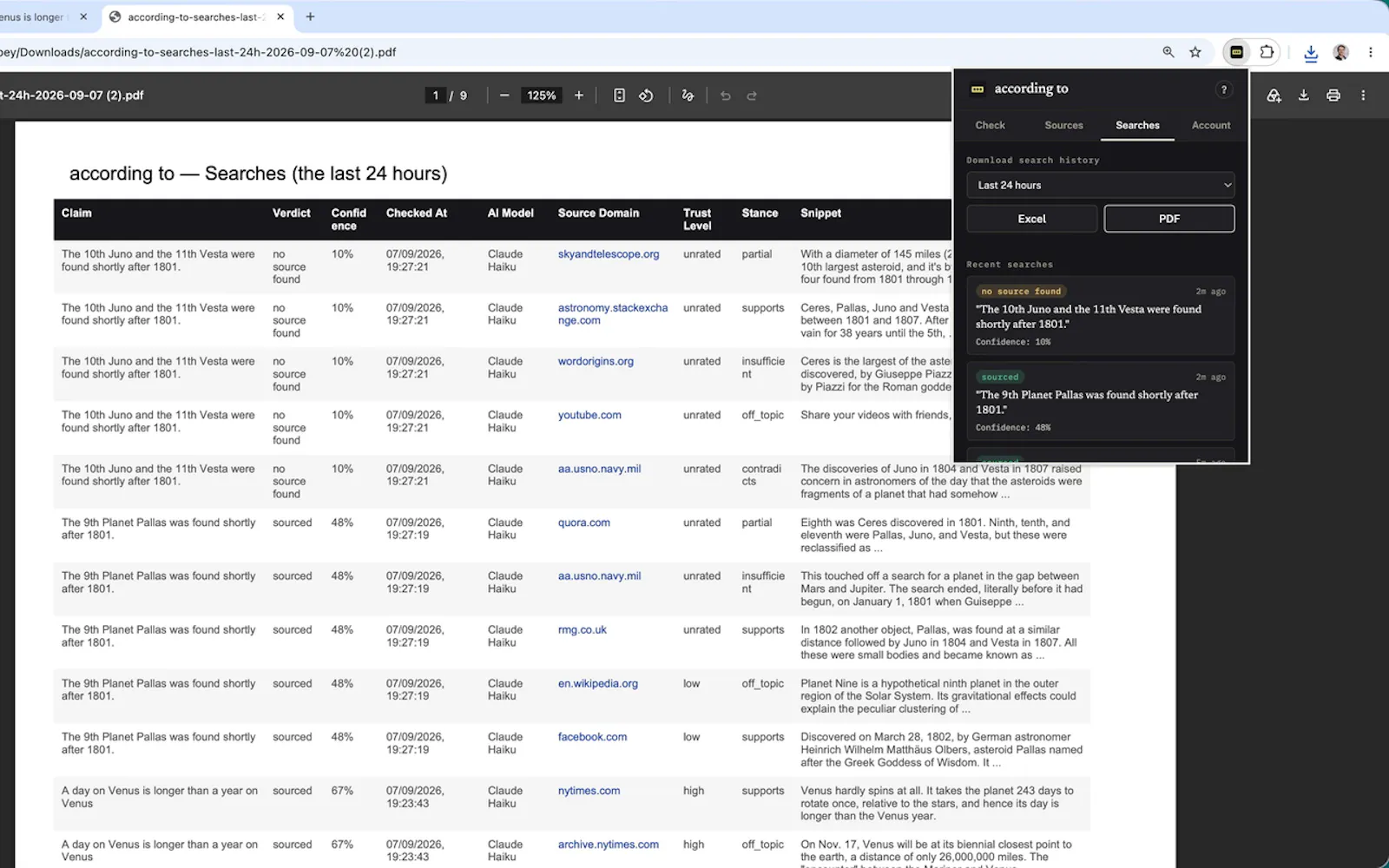 according to - Research Companion screenshot 4