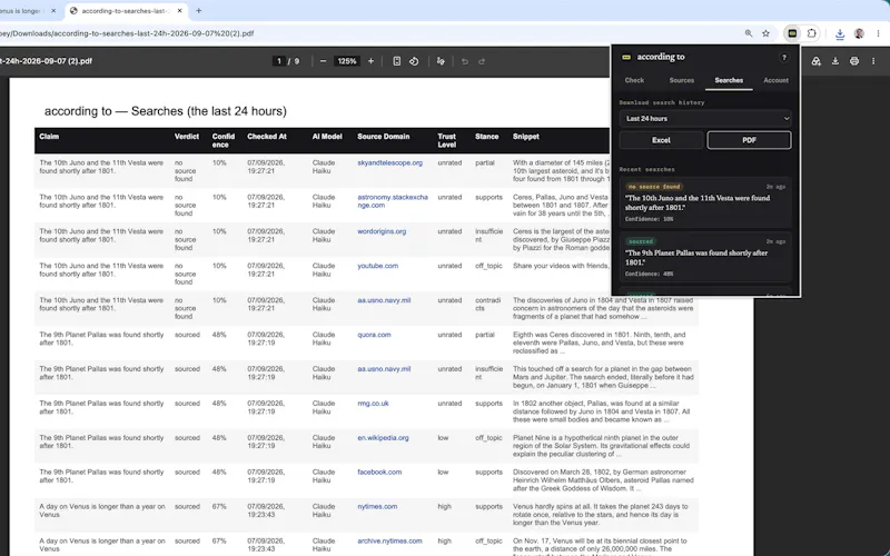 according to - Research Companion screenshot 4