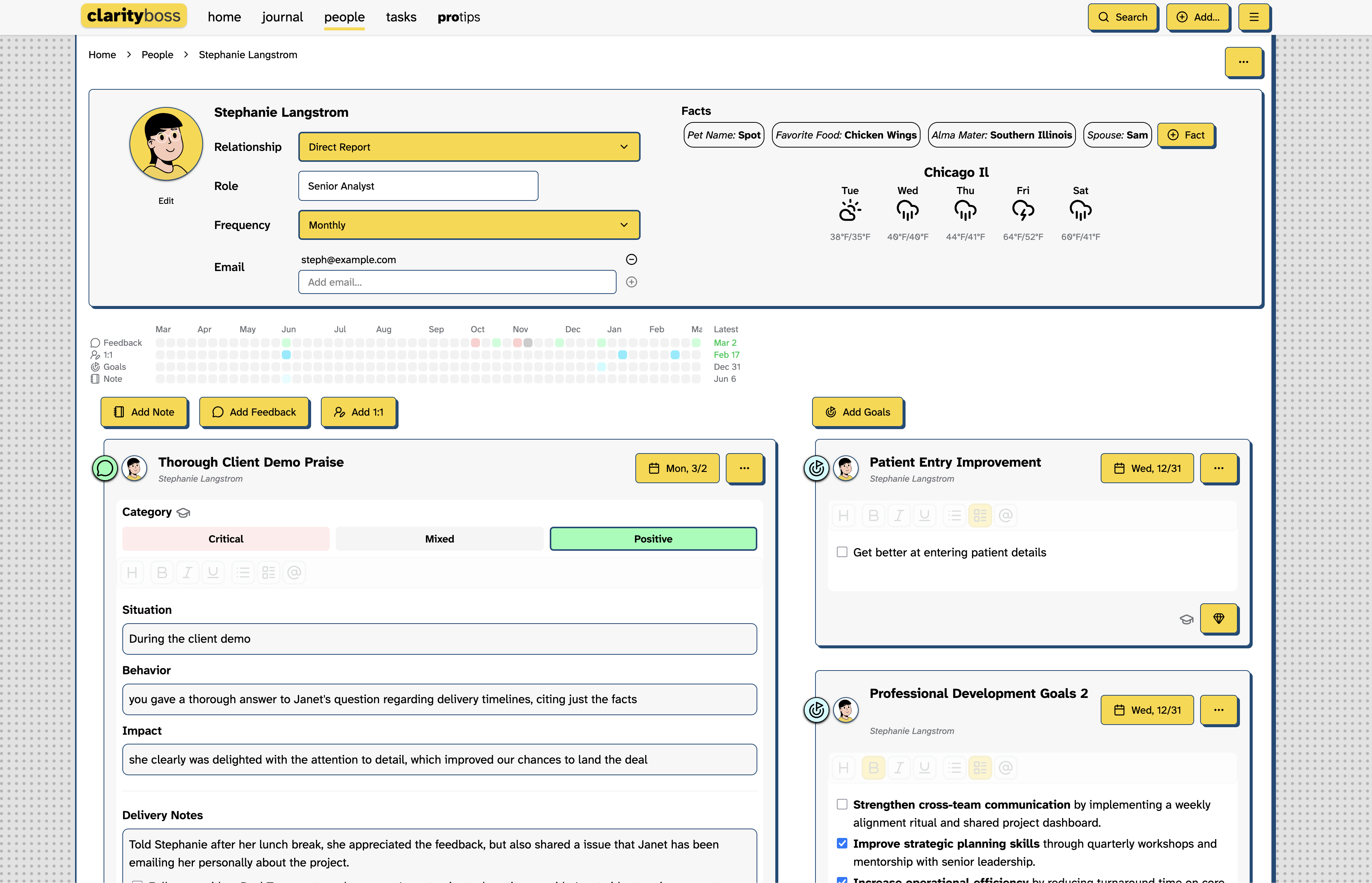 ClarityBoss - Screenshot 3 showing product features and functionality