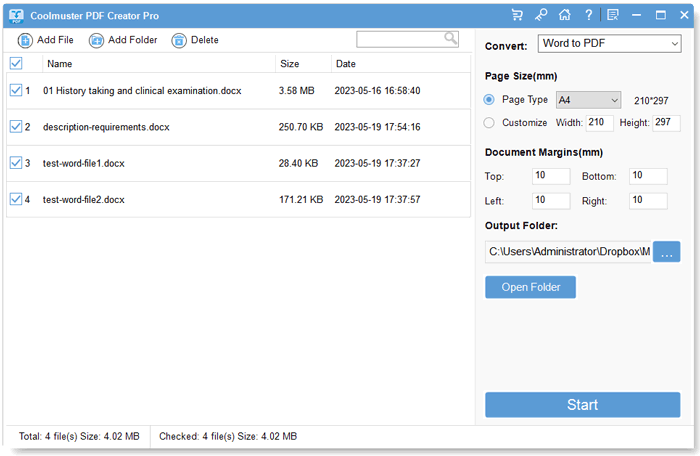 CoolMuster PDF Creator Pro - PDF Creator, PDF에서 Word, PDF에서 이미지, PDF 만들기, 미디어 4
