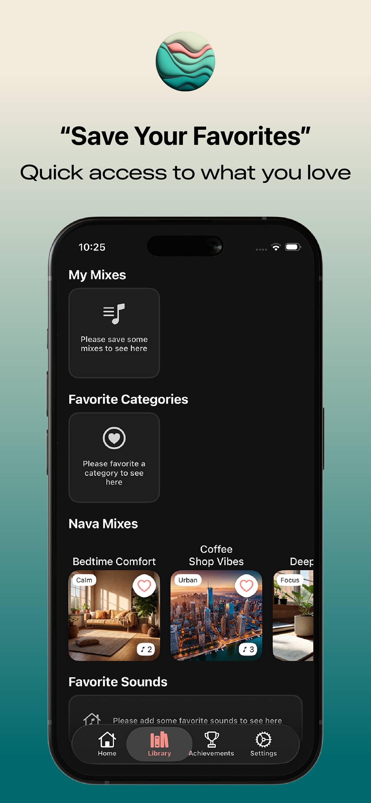 Nava – Ambient Sounds iOS App gallery image