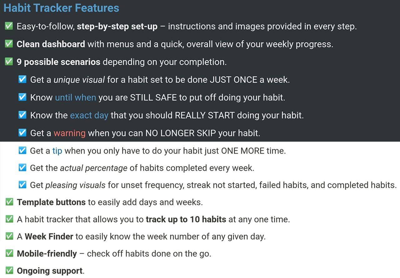 Habit Tracker for Notion 2021 gallery image