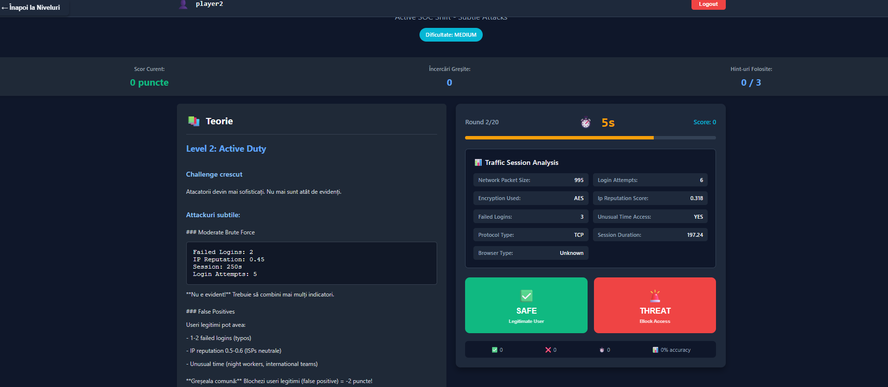 Educational Web Security Game with AI gallery image