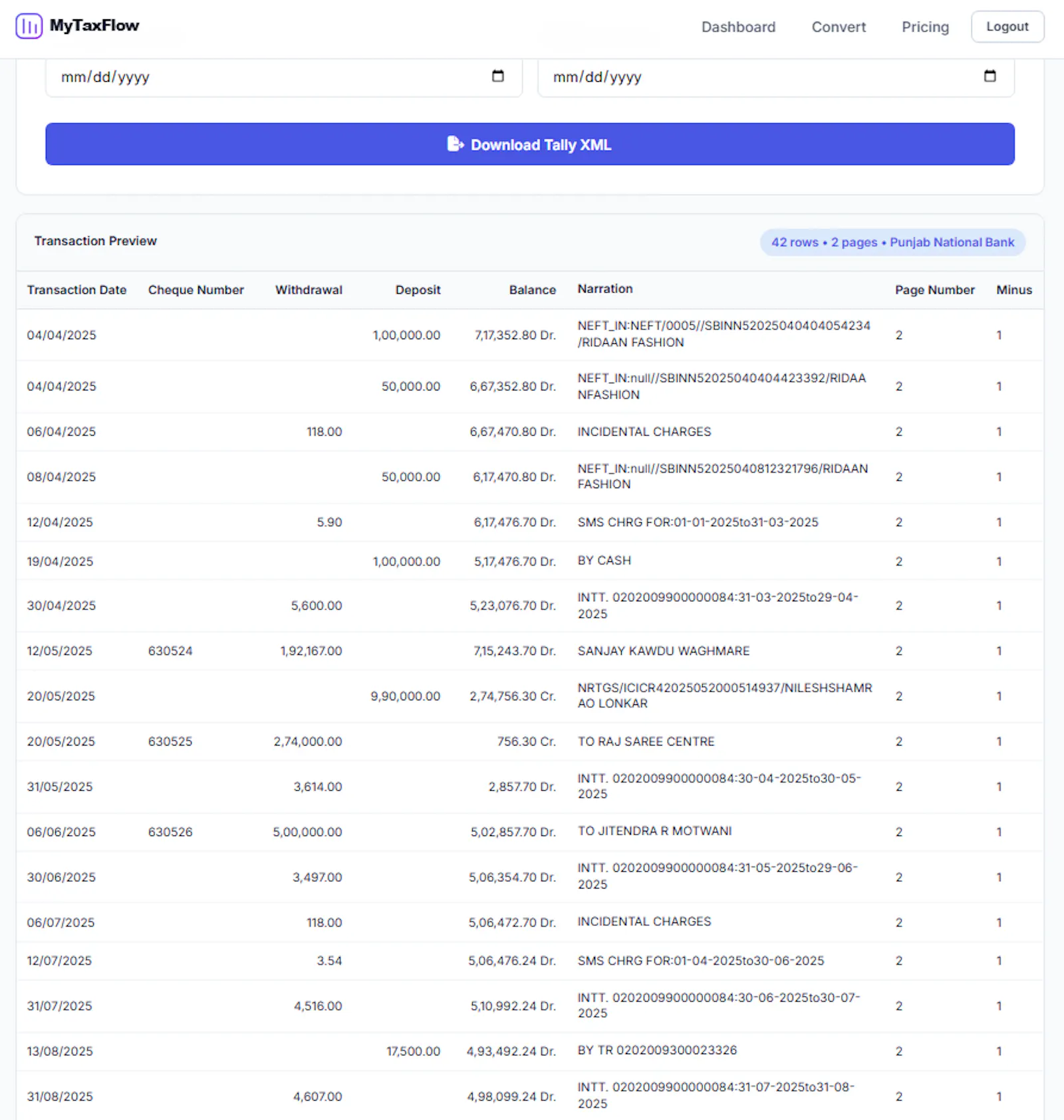MyTaxFlow screenshot 2