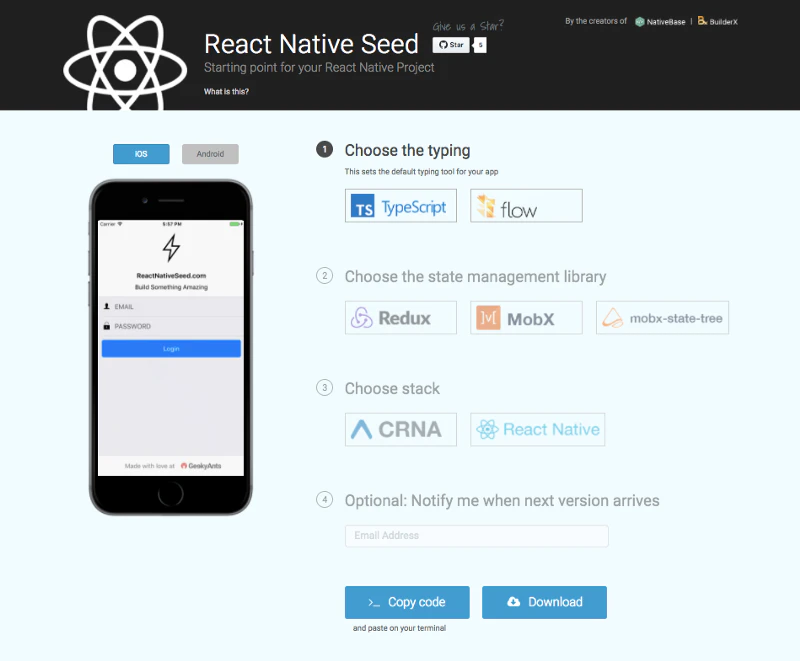 React Native Seed Image