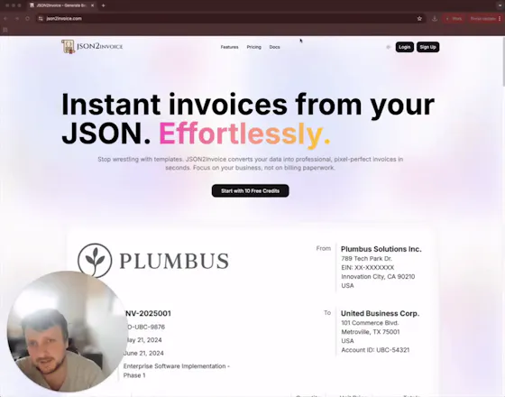 JSON2Invoice gallery image