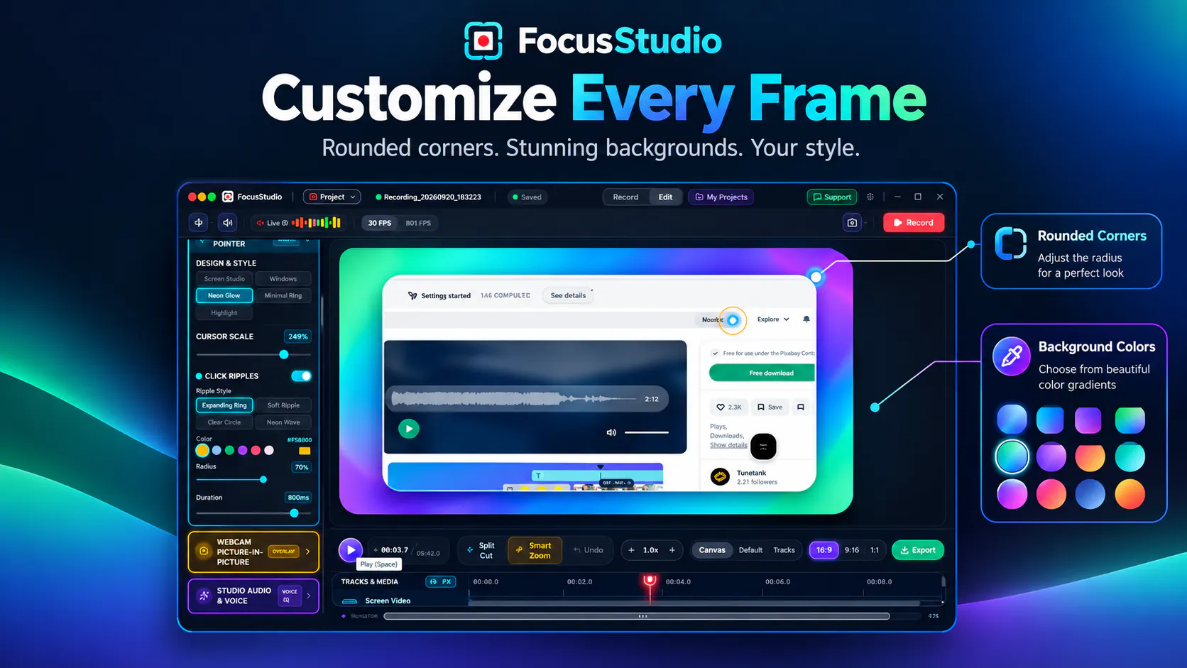 Focus Studio - Screen Recorder gallery image