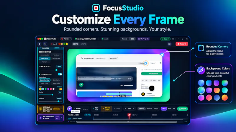 Focus Studio - Screen Recorder screenshot 4