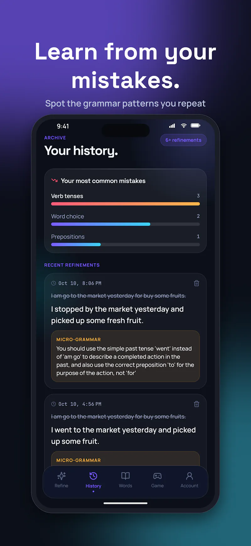Built SpeakRefine AI app after layoff! screenshot 3
