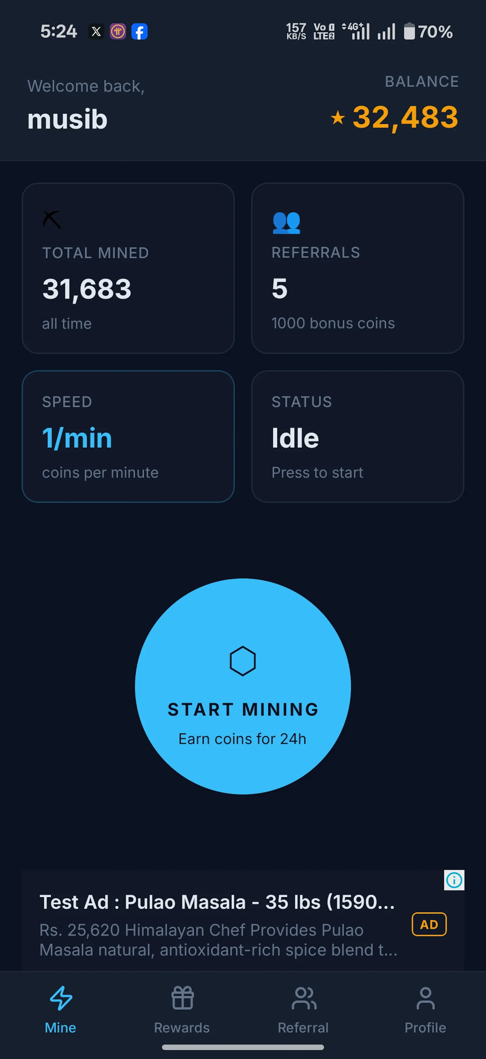 Star Mining screenshot 1