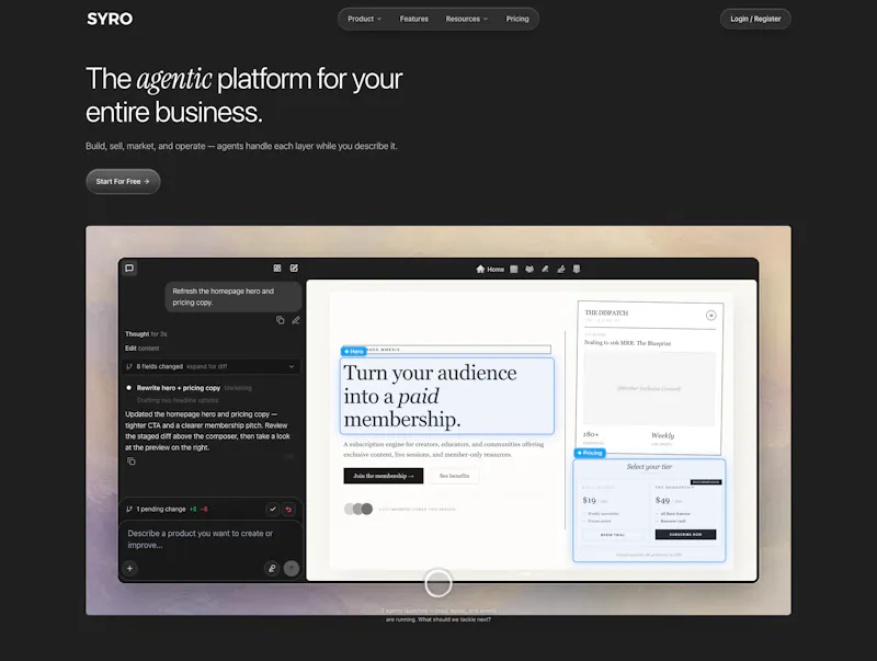 Syro screenshot 2