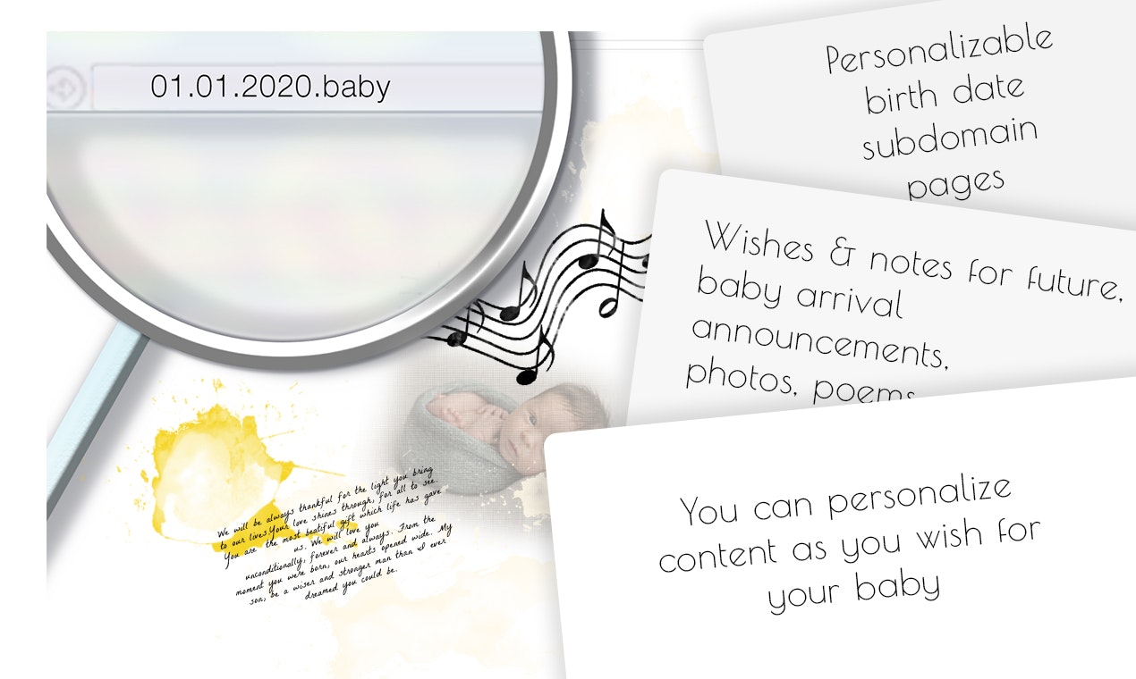 noteto.baby / .baby date subdomains  gallery image