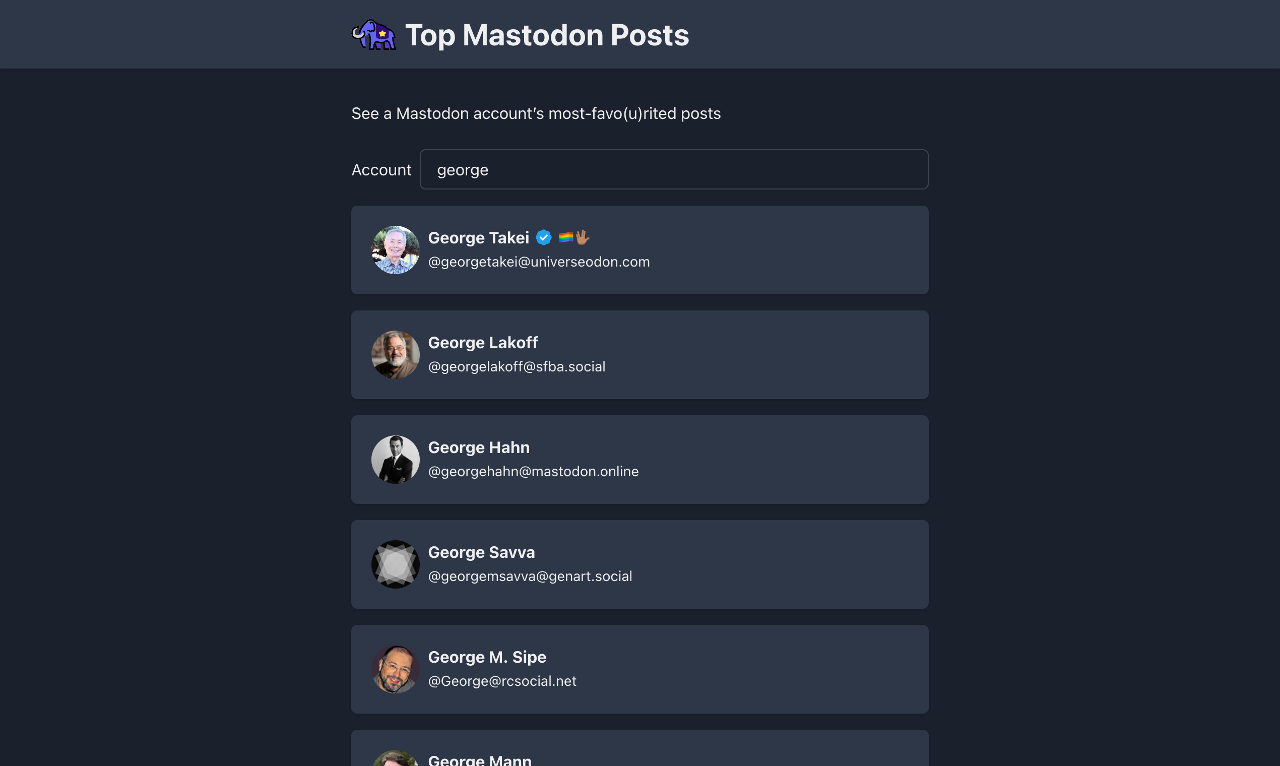 Top Mastodon Posts gallery image