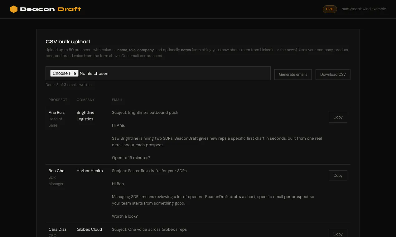 BeaconDraft gallery image