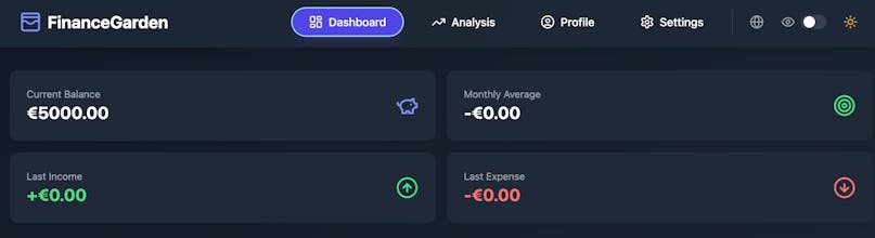 Financegarden - A Personal Budgetplanner gallery image