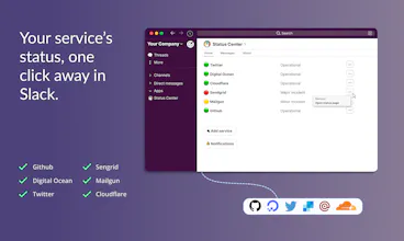 Status Center for Slack gallery image