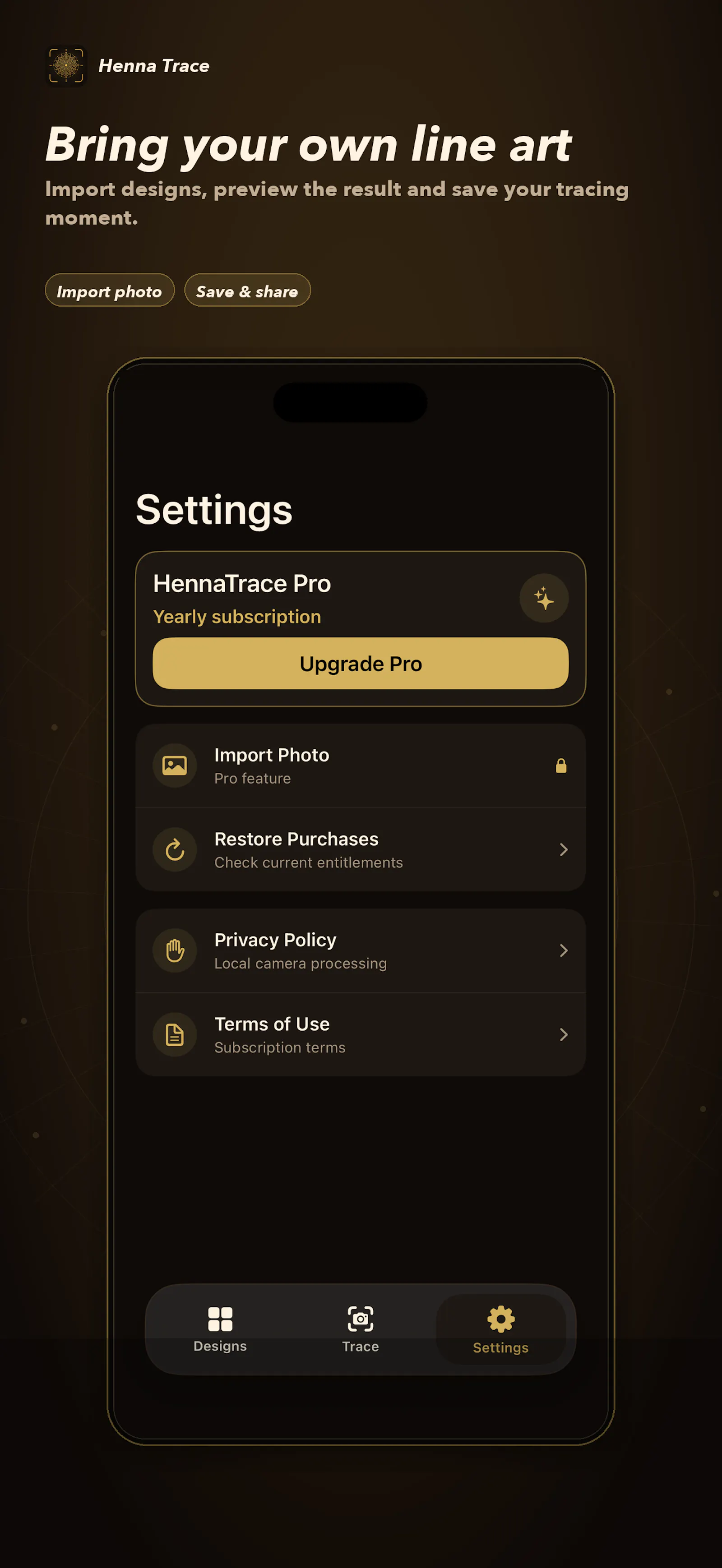HennaTrace screenshot 1