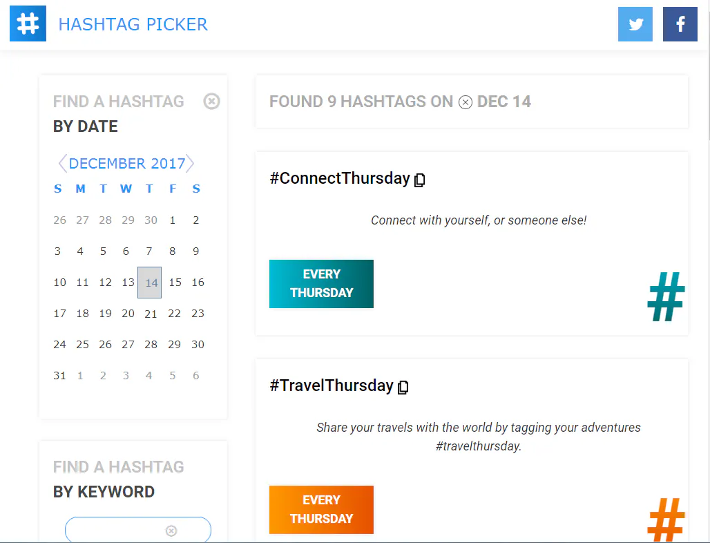 Hashtag Picker