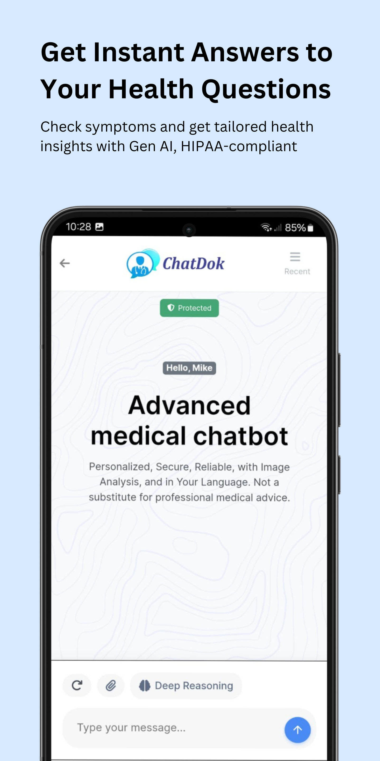 Chatdok - Chatbot medico generativo alimentato dall'intelligenza artificiale per un supporto affidabile media 1