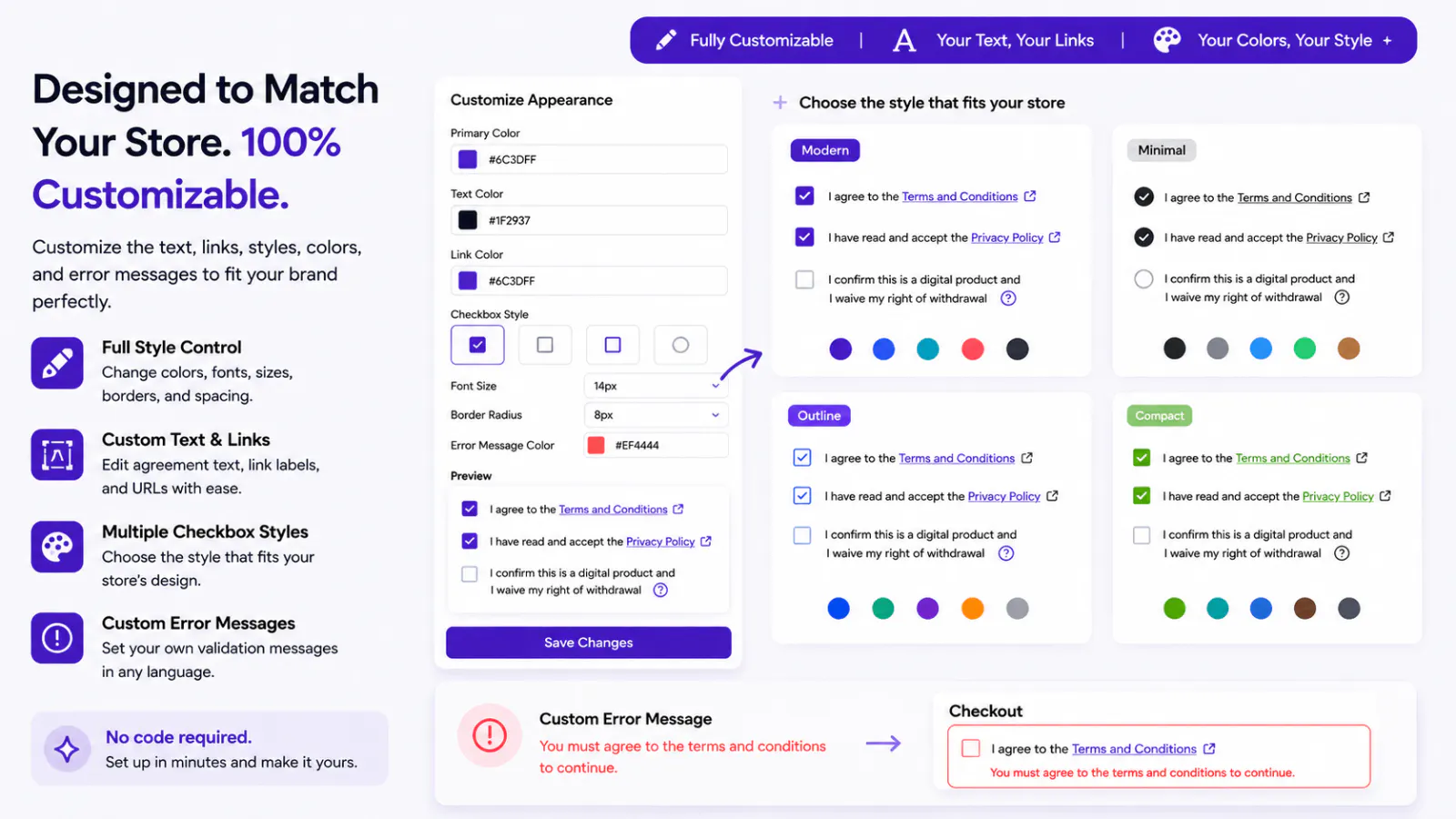 MI: Terms & Conditions app for Shopify gallery image