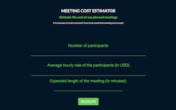 Meeting Cost Calculator media 2