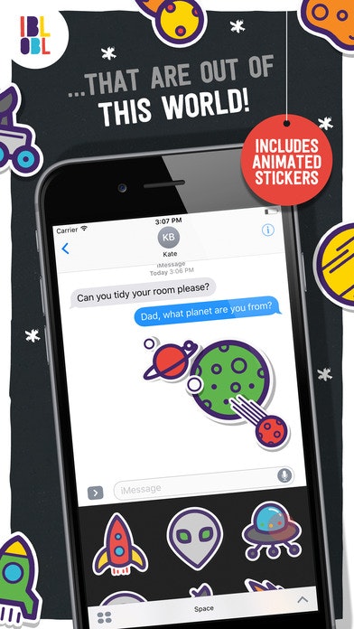 Ibbleobble Space Stickers for iMessage gallery image
