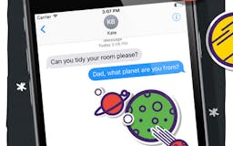 Ibbleobble Space Stickers for iMessage media 2