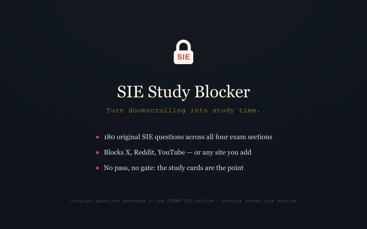 SIE Study Blocker gallery image