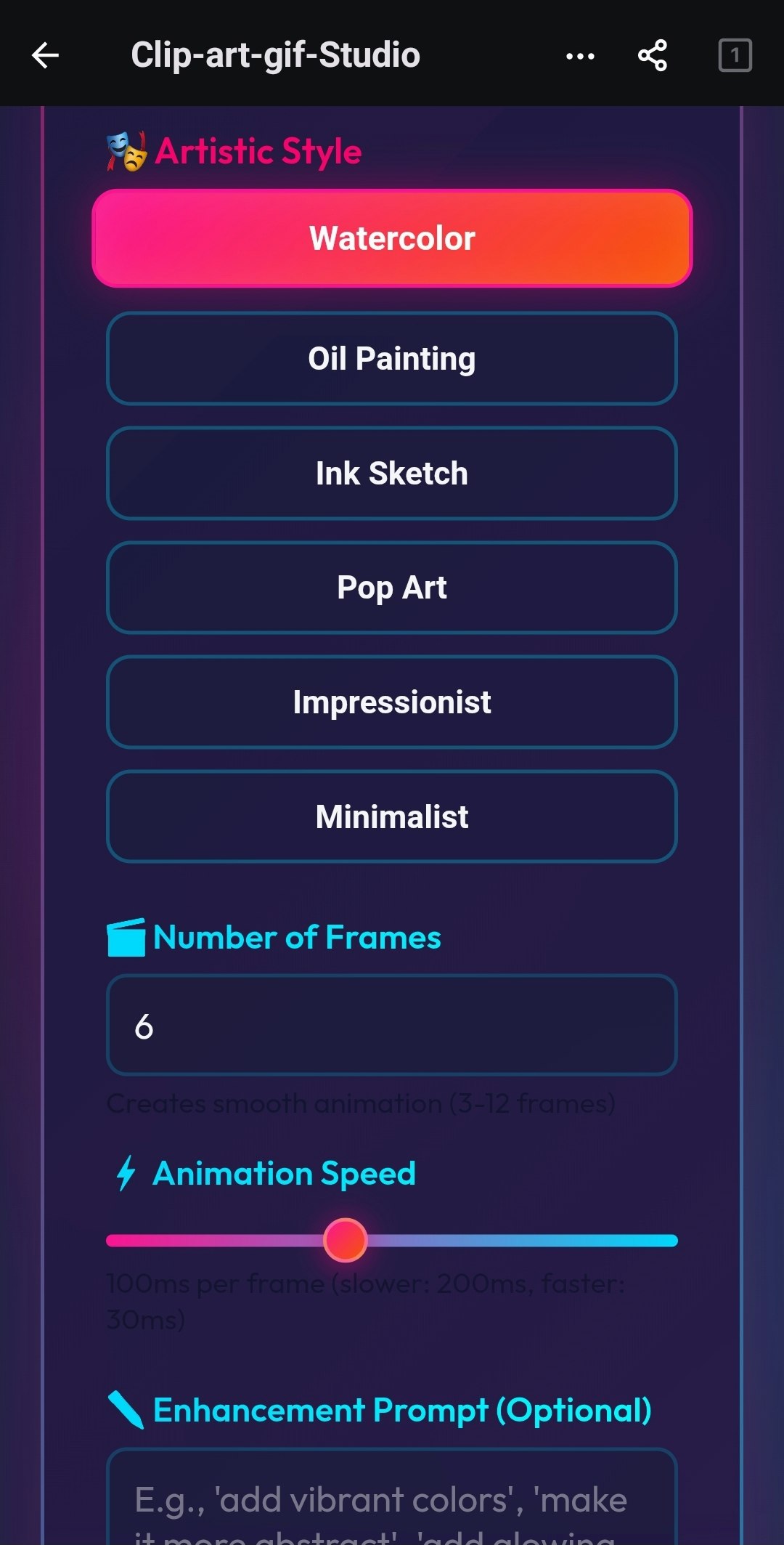 Clip art GIF maker  - Screenshot 3 showing product features and functionality