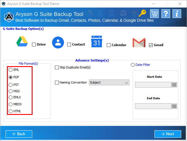 Aryson G Suite Backup -Tool media 5